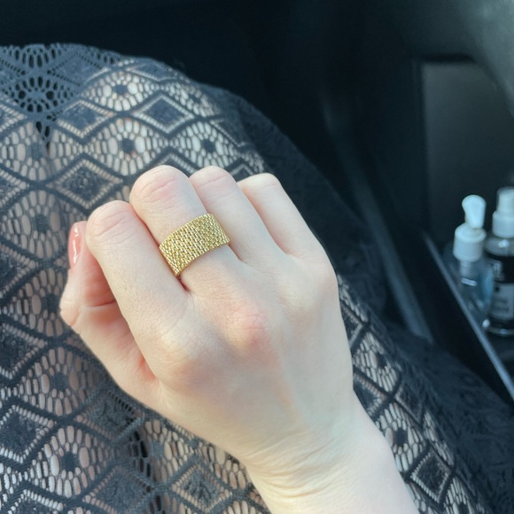 Beaded peyote ring. Handmade. Miyuki beads - Picture 4 of 6